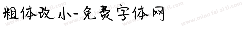 粗体改小字体转换