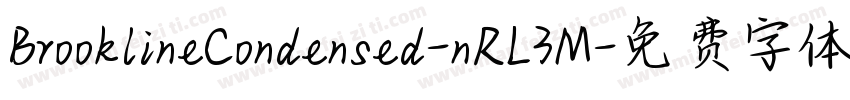 BrooklineCondensed-nRL3M字体转换