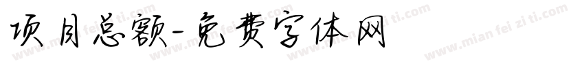 项目总额字体转换