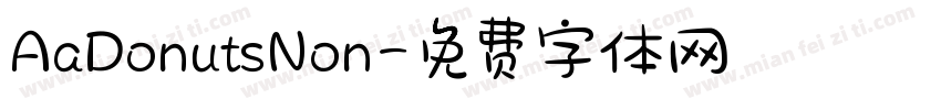 AaDonutsNon字体转换