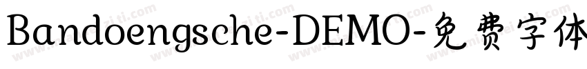 Bandoengsche-DEMO字体转换