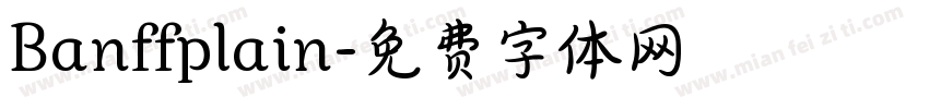 Banffplain字体转换