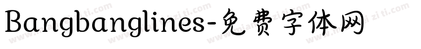 Bangbanglines字体转换
