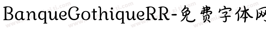 BanqueGothiqueRR字体转换