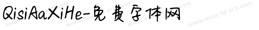 QisiAaXiHe字体转换
