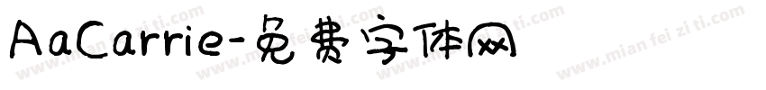 AaCarrie字体转换