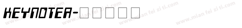 keynotea字体转换