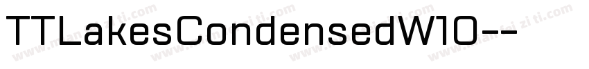 TTLakesCondensedW10-字体转换