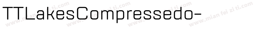 TTLakesCompressedo字体转换