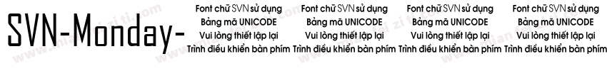SVN-Monday字体转换