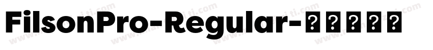 FilsonPro-Regular字体转换