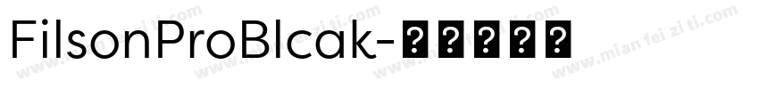 FilsonProBlcak字体转换