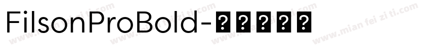 FilsonProBold字体转换