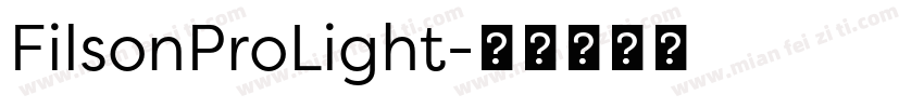 FilsonProLight字体转换
