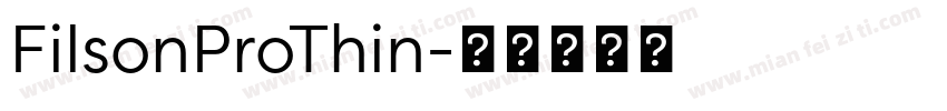 FilsonProThin字体转换