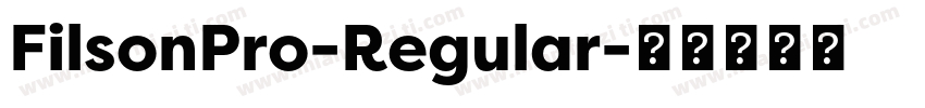 FilsonPro-Regular字体转换