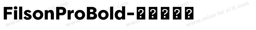 FilsonProBold字体转换