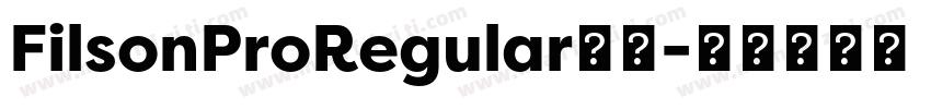 FilsonProRegular字体字体转换