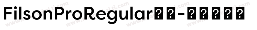 FilsonProRegular字体字体转换