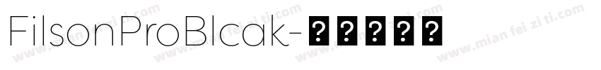 FilsonProBlcak字体转换