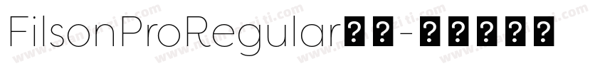 FilsonProRegular字体字体转换