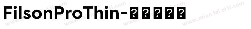 FilsonProThin字体转换