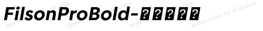 FilsonProBold字体转换