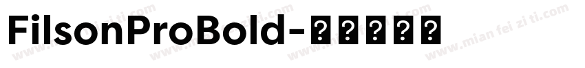 FilsonProBold字体转换
