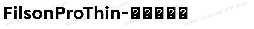 FilsonProThin字体转换