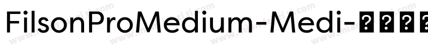 FilsonProMedium-Medi字体转换
