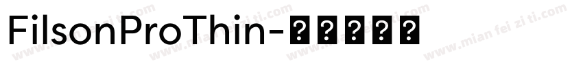 FilsonProThin字体转换