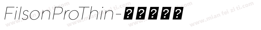 FilsonProThin字体转换
