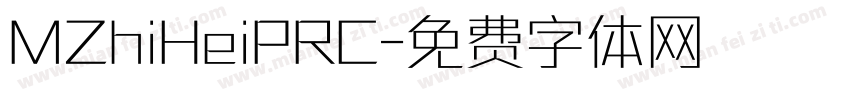 MZhiHeiPRC字体转换