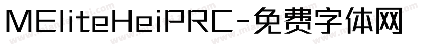 MEliteHeiPRC字体转换