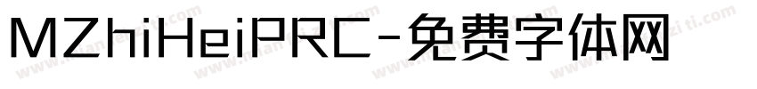 MZhiHeiPRC字体转换
