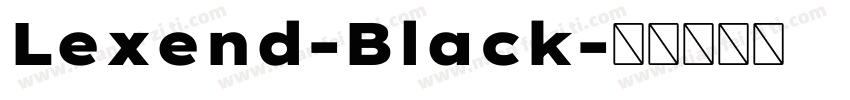 Lexend-Black字体转换