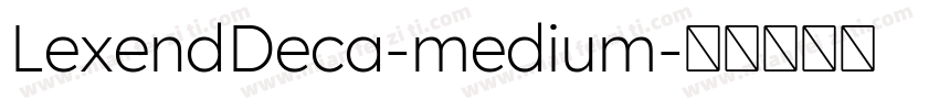 LexendDeca-medium字体转换