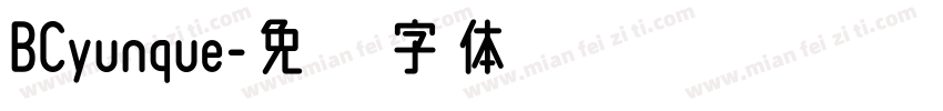 BCyunque字体转换