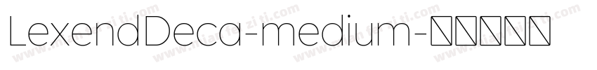 LexendDeca-medium字体转换