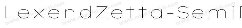 LexendZetta-SemiBold字体转换