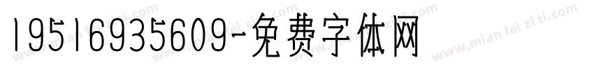 19516935609字体转换