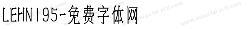LEHN195字体转换