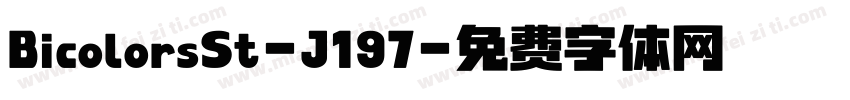 BicolorsSt-J197字体转换