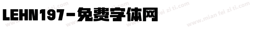 LEHN197字体转换