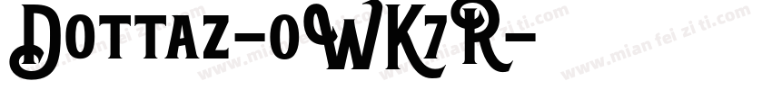 Dottaz-0WK7R字体转换