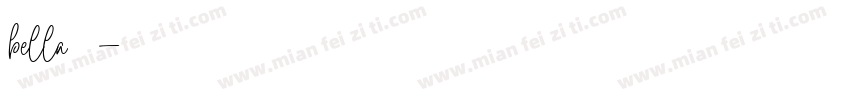 bella字体字体转换