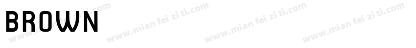 brown字体字体转换