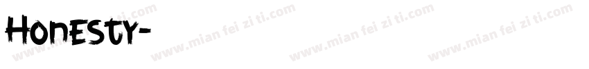 Honesty字体转换