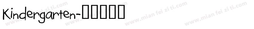 Kindergarten字体转换