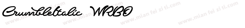 CrumbleItalic-WRBO字体转换